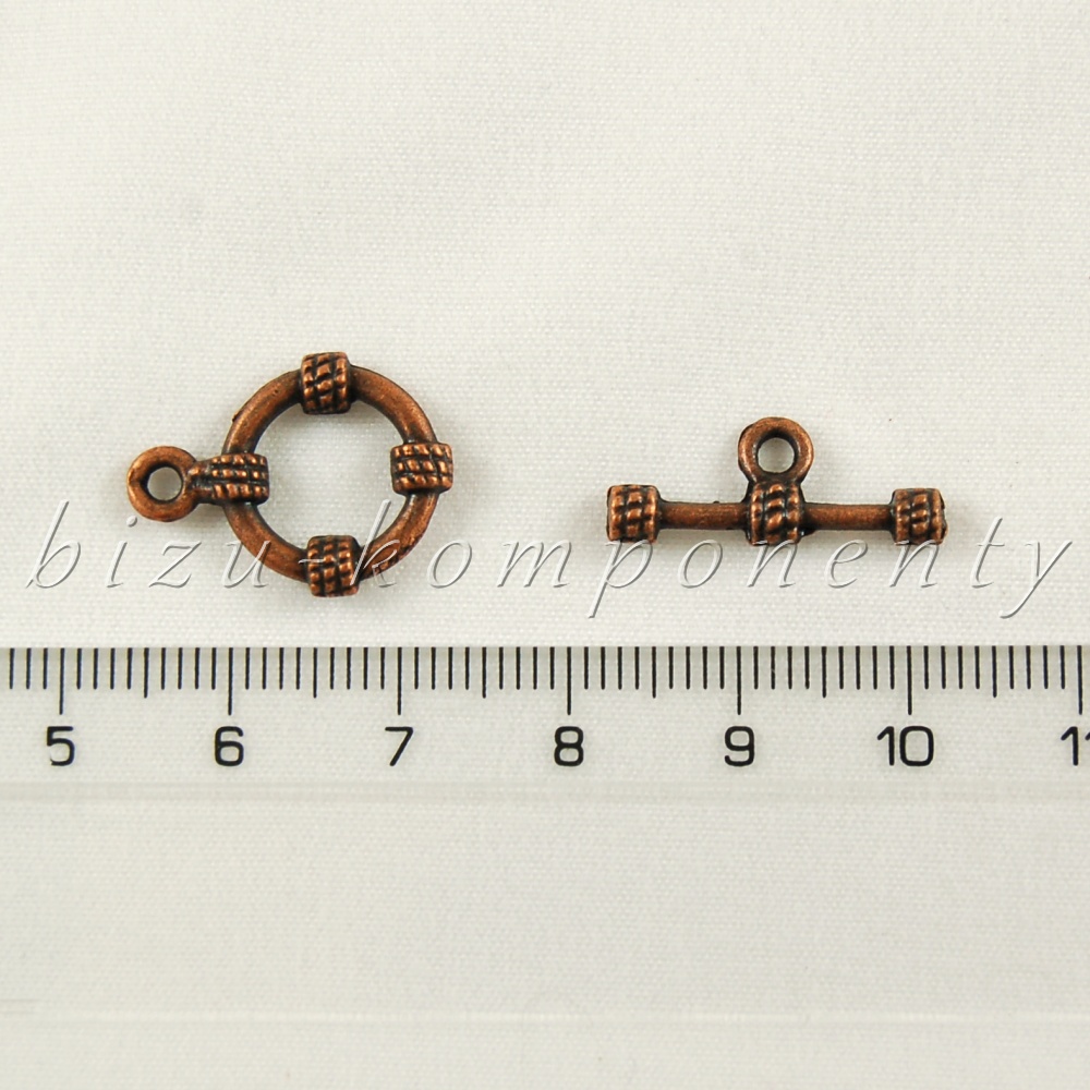 Americké zapínání tři očka, bronzová barva