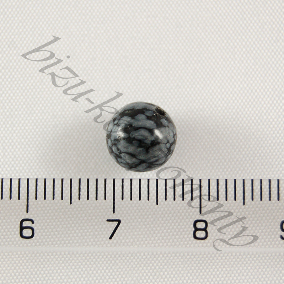 Přírodní vločkový obsidián 6mm