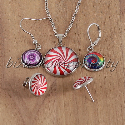 Skleněný kabošon čirý bez obrázku 20mm