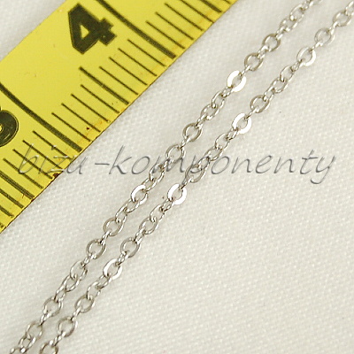 Řetízek z oceli, zlatá barva - 3,1x2,8mm