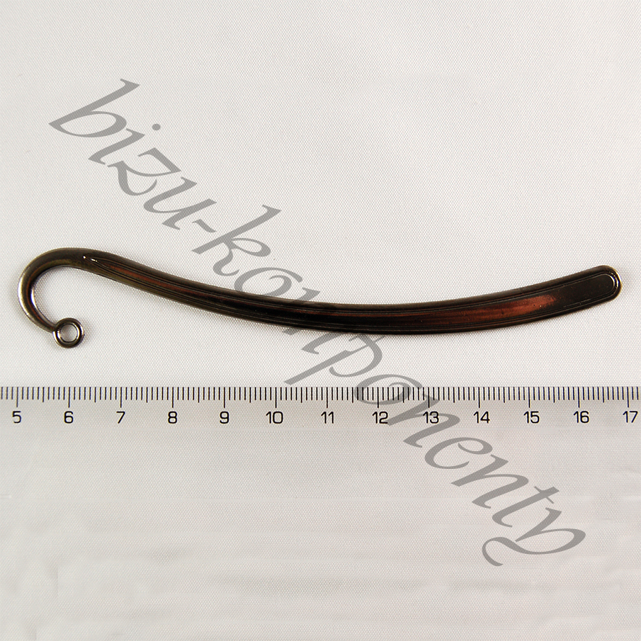 Záložka do knihy v barvě gunmetal