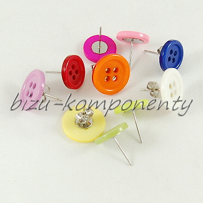 Modrý knoflík 17 mm