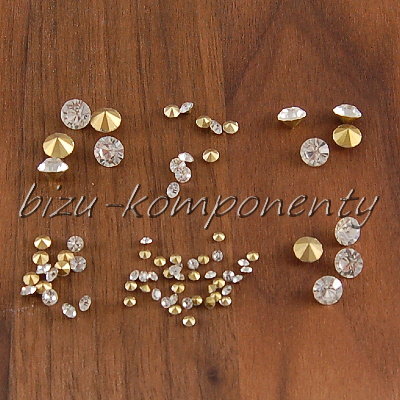  Čiré skleněné šatony 5.5mm 25ks