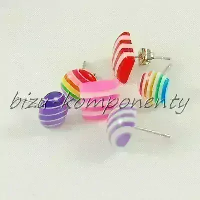  Perleťový kabošon plochá růže  12mm, 