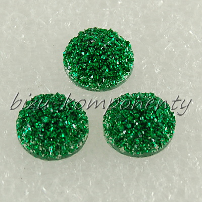 Modrý drsný kabošon, 8 mm