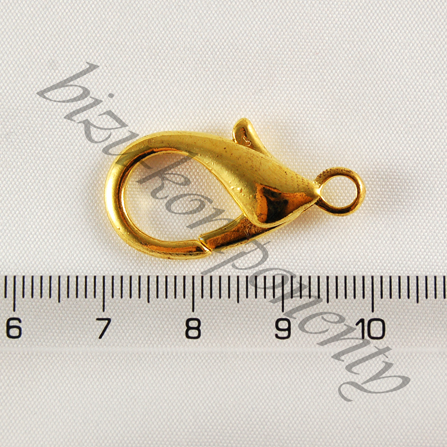 Karabina světle zlaté barvy 28mm - 1ks