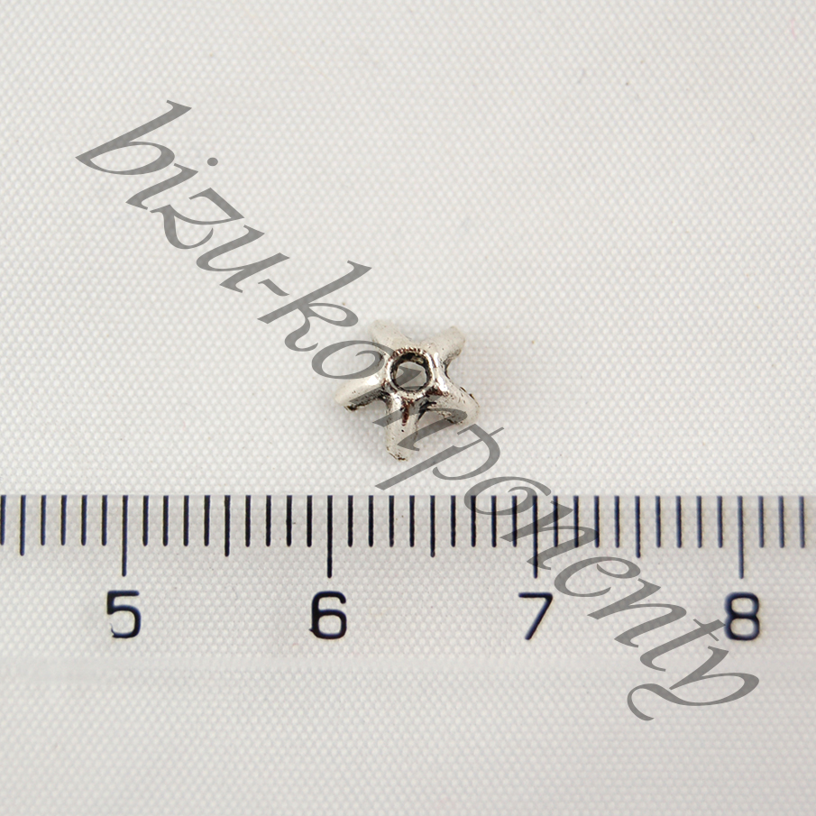 Pětiprstý kaplík F, stříbrná barva  10ks