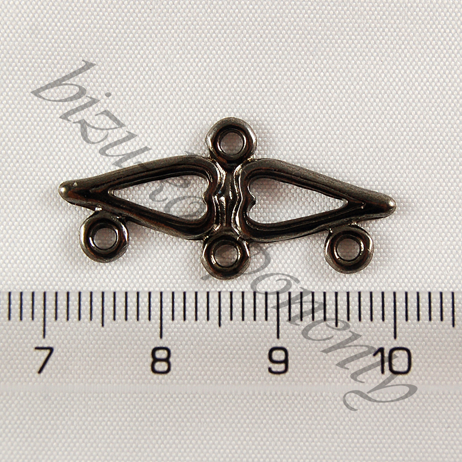 Široké ramínko gunmetalové barvy