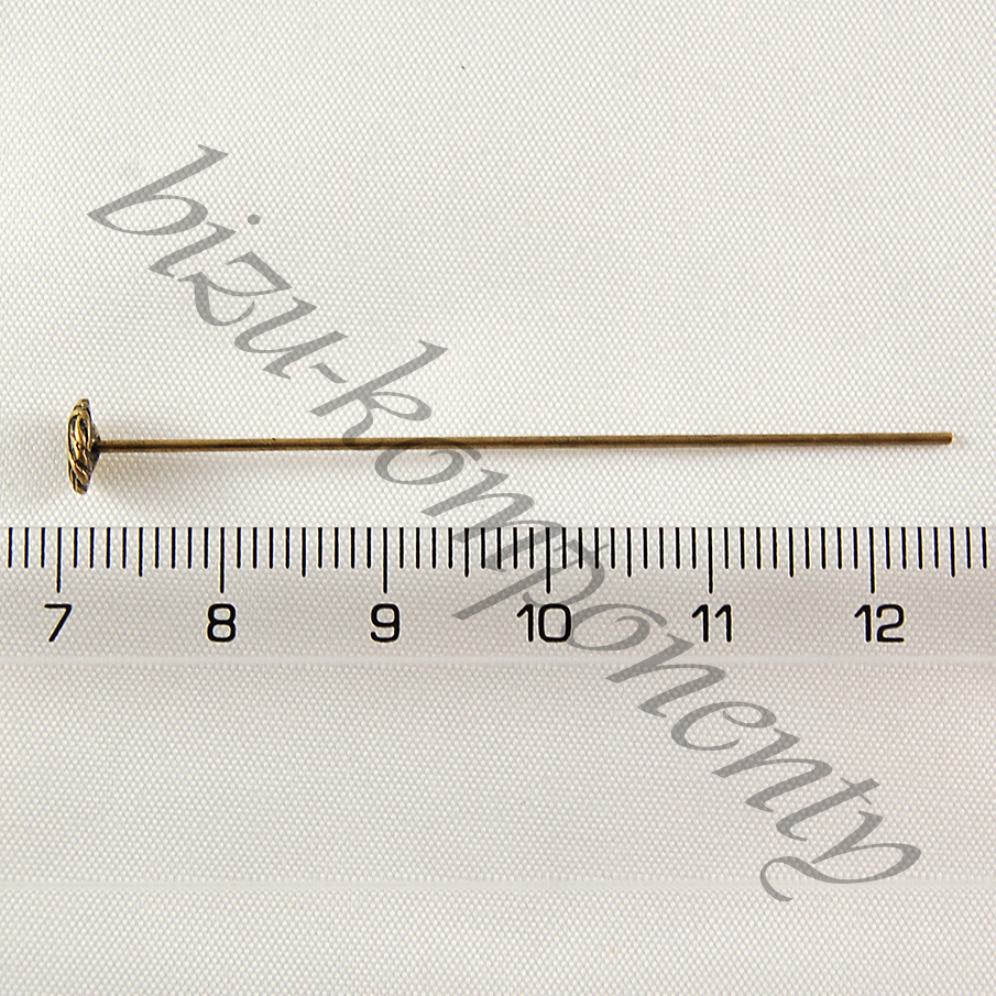 Ketlovací nýt uzel bronzové barvy- 56mm - 1ks