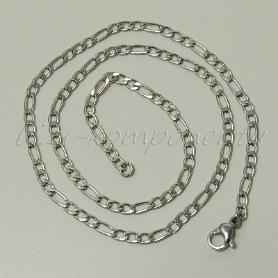 Figaro řetízek z oceli 45cm, 5-8x4mm