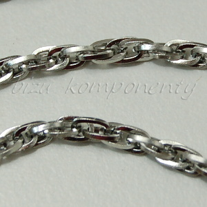 Spletený řetízek z oceli 75cm