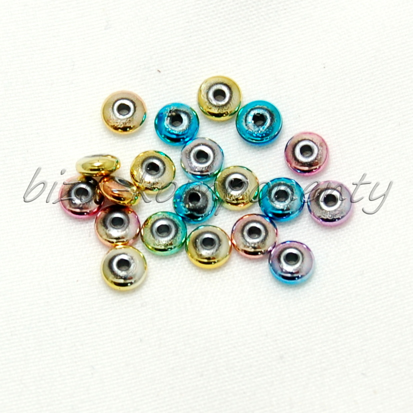 Galvanický nemagnetický hematit, směs barev 4x2mm 20ks