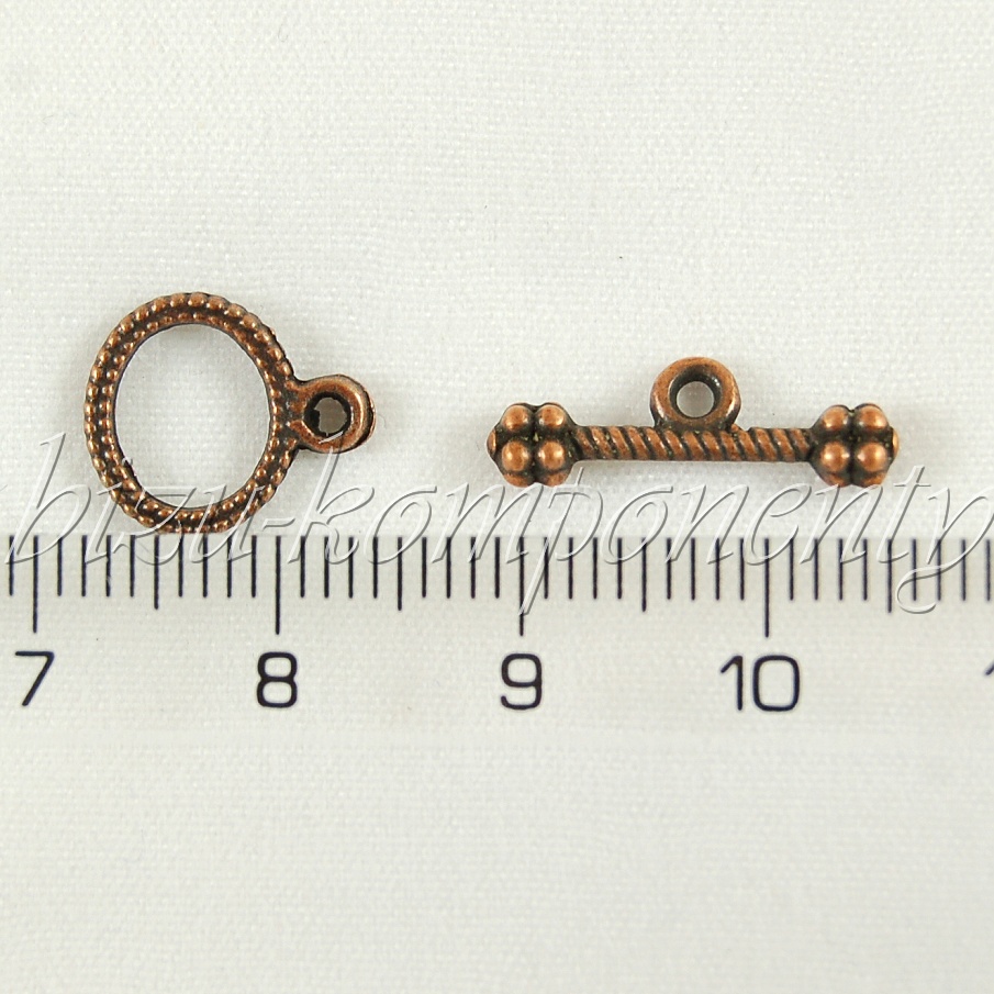 Menší americké zapínání měděné barvy