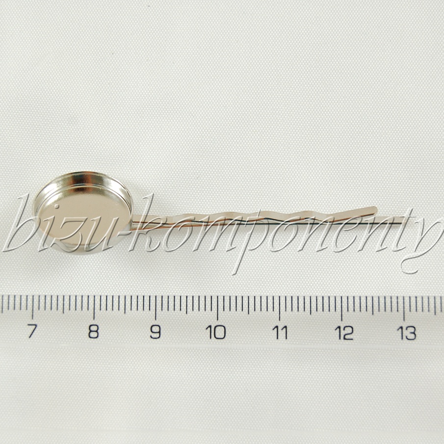 Pírko s lůžkem 16mm v platinové barvě