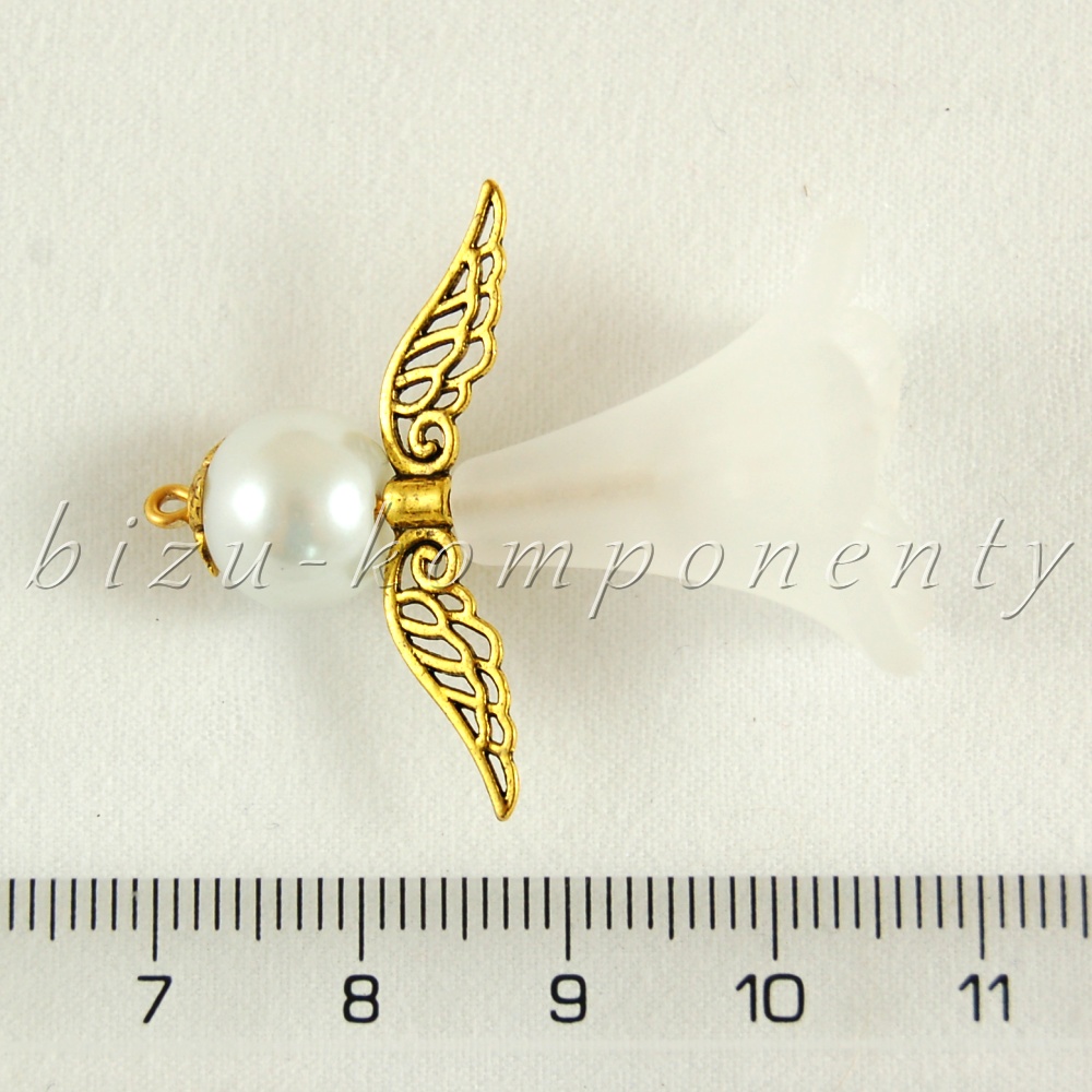 Sada na výrobu pěti velkých bílých andílků, varianta 2