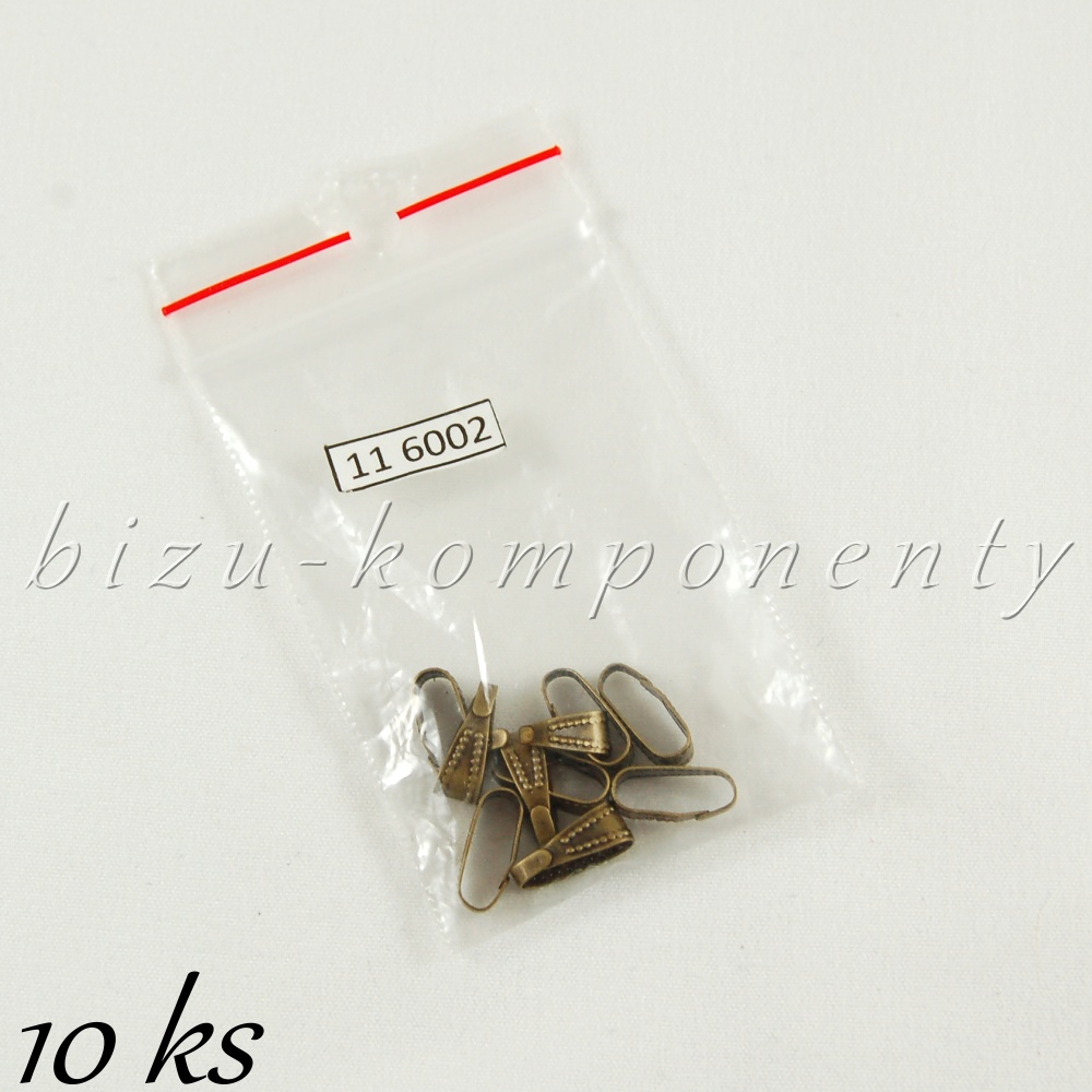 Malá šlupna bronzové barvy 10ks