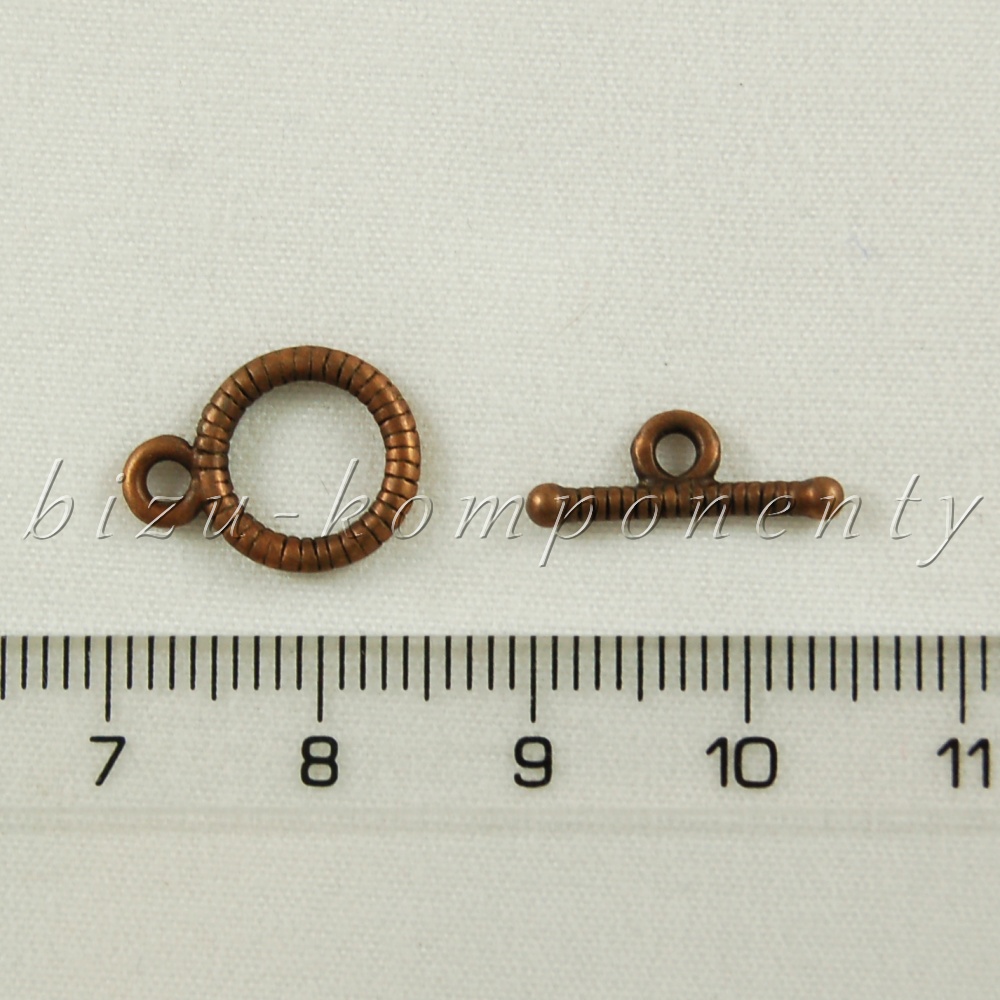 Menší americké zapínání, varianta 2, měděná barva