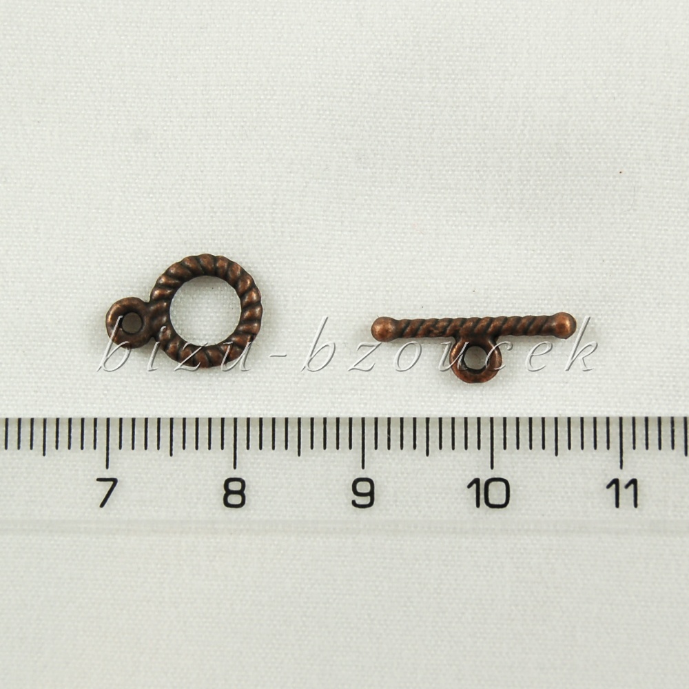 Malé americké zapínání, měděná barva