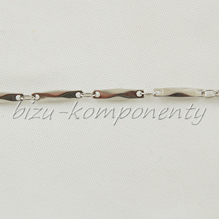 Řetízek z oceli 45cm, ploché články 2,5x2mm