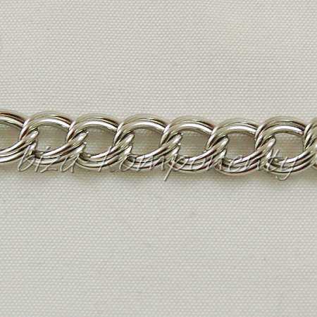 Silný řetěz se zdvojenými články z chirurgické oceli 55cm