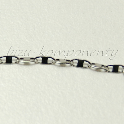 Článkový řetízek z oceli 45cm, článek 3,5x1,5mm