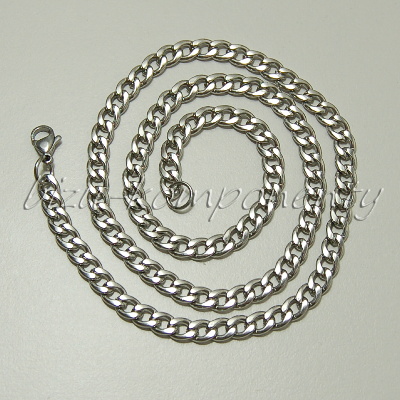 Silný řetízek z oceli 50cm, článek 7x5mm