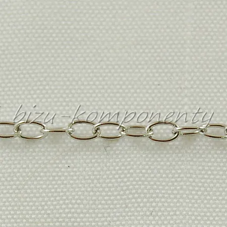  Klasický očkový řetízek z oceli 50cm, očka 3x2mm