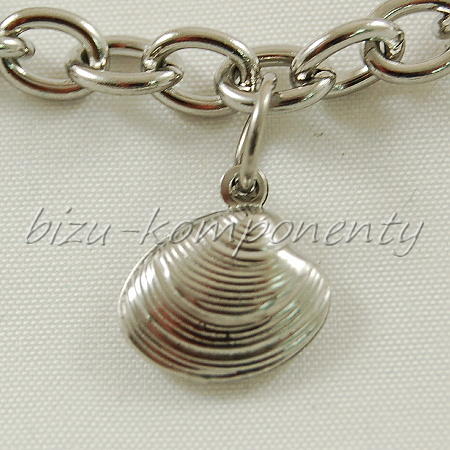 Náramek mušle, 18cm, ocel