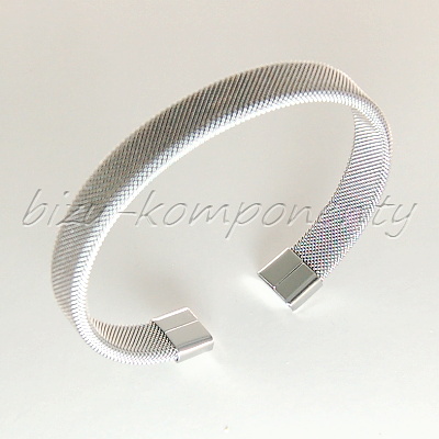 Plochý pružinový náramek, 20cm ocel