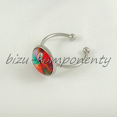 Prsten, chirurgická ocel, lůžko 12mm