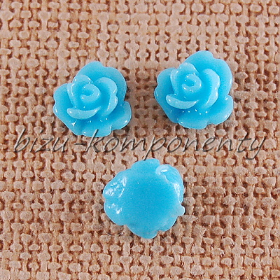 Kabošon malá modrá růžička 8mm