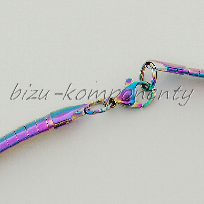 Náhrdelník 6 z chirurgické oceli 43cm, duhový