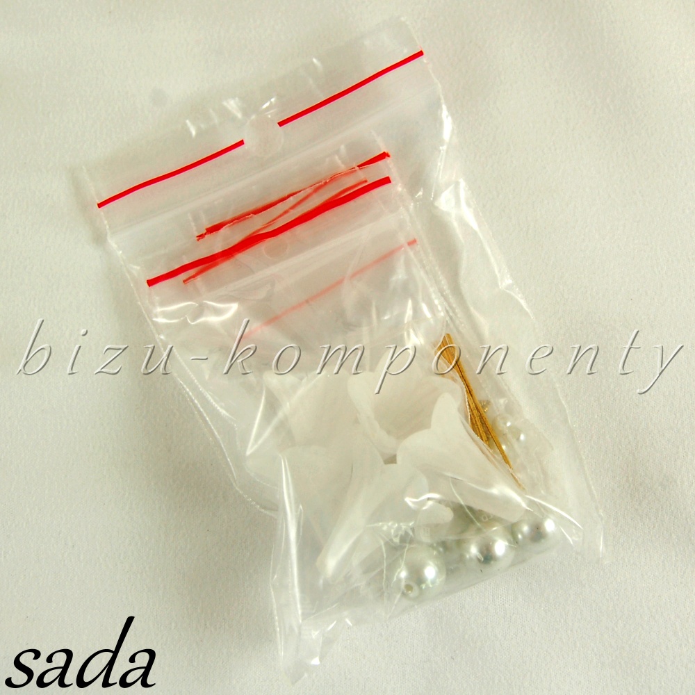 Sada na výrobu pěti velkých bílých andílků, varianta 2