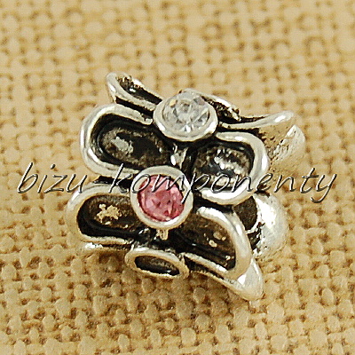 Kovový korálek bez šatonů k dotvoření