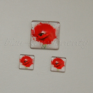 Kabošon vlčí mák 10x10mm