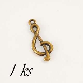 Houslový klíč, bronzová barva