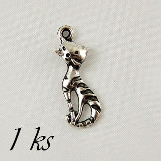 Hubená kočička, stříbrná barva