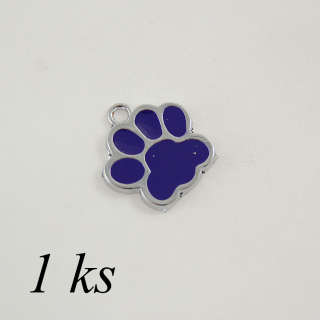 Tmavě fialová smaltovaná tlapka