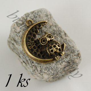 Sovička na měsíci, bronzová barva