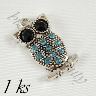 Světle modrá sovička Mája