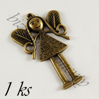 Velká  víla bronzové barvy