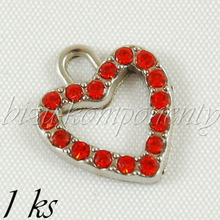 Srdíčko s červenými šatony