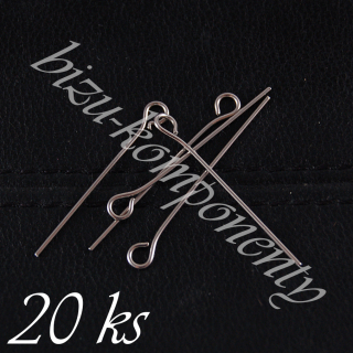 Ketlovací jehly z chirurgické oceli - 40mm - 20ks