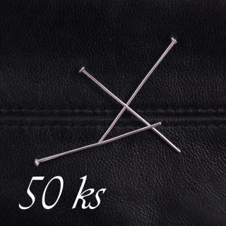 Ketlovací nýty stříbrné barvy - 24mm - 50ks