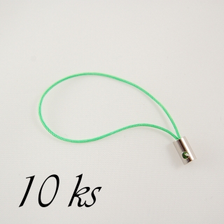 Zelené poutko s kroužkem- 10ks