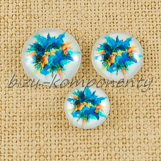 Kabošon modrá kytice, 18 mm