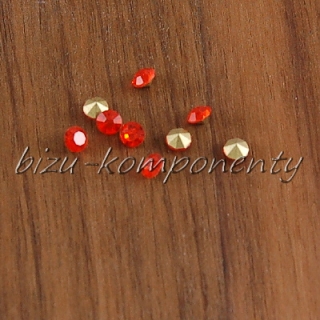  Oranžové skleněné šatony 2,5 mm 25ks