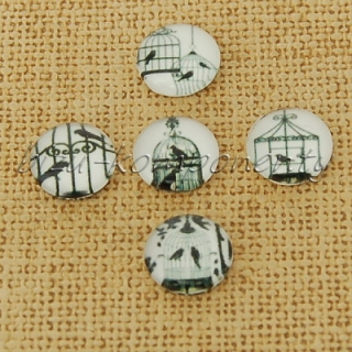 Pět párů ptáčků s klecí 10mm