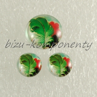 Kabošon papouščí brko, 18 mm