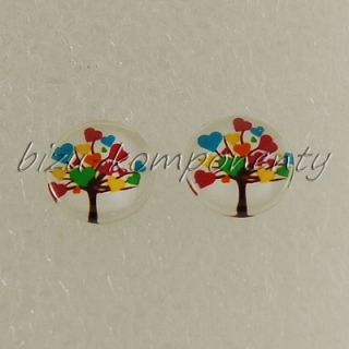 Kabošon srdíčkový strom 12mm